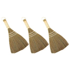 3pcs Kitchen Cleaning Broom Cleaning Supplies Household Brooms Desk Dust Broom Desk Broom Hand Broom Straw Broom Desk Cleaning Broom Portable Broom Small Broom Dust Removing Broom