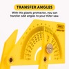 General Tools 29 Plastic Protractor and Angle Finder, Outside, Inside,