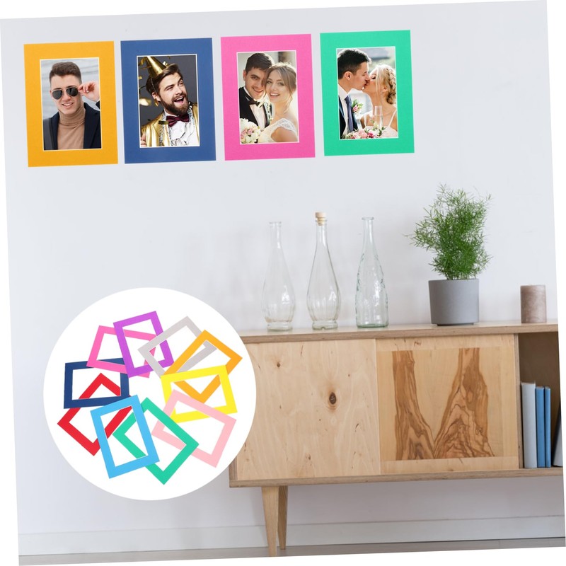 Gadpiparty 30Pcs Cardboard Picture Frames for DIY Wall Decor Blank