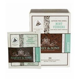 Harney and Sons Mint Verbena, Caffeine-Free Herbal 20 Sachets per Box by Harney and Sons [Foods]
