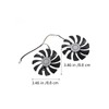 LABRIMP 1 Pair Video Cooling Fan for Graphics Cards Durable