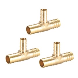 sourcing map 3 x 12 x 16 x 12 mm hose reducer, barbed connection, T-shaped 3-way connector