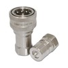3/4″ NPT ISO 7241-B Stainless Steel Quick Disconnect Hydraulic Coupler