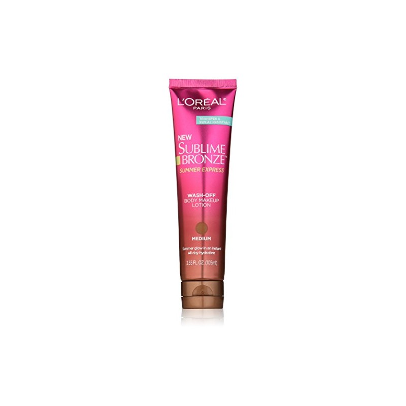 L'Oréal Paris Sublime Bronze Summer Express Body Makeup Lotion, Medium,