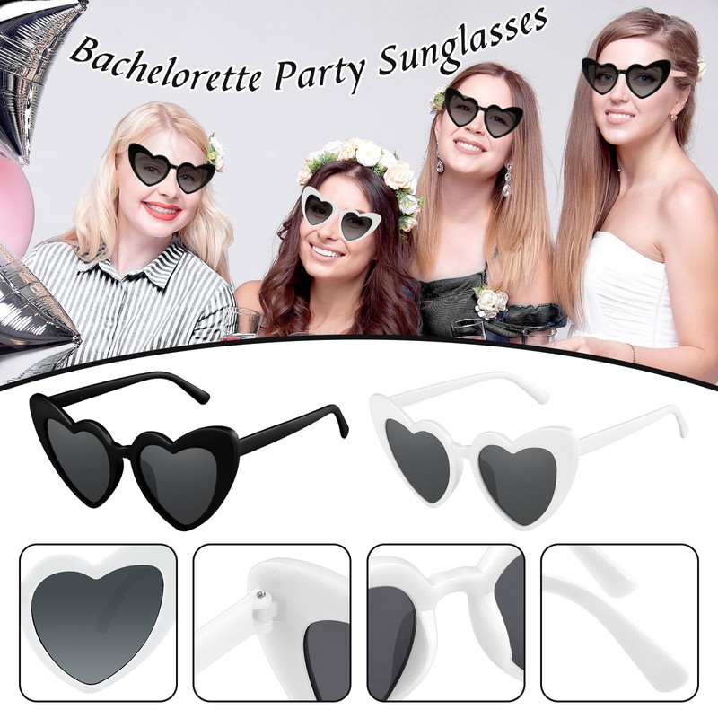 Bouiexye Bridesmaid Sunglasses and Scrunchies Bachelorette Sunglasses Hair Ties Bridesmaid