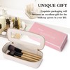 Pinkmik Makeup Brush Case Clear Travel Cosmetic & Toiletry Bag