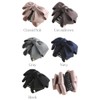 VINGTAINE H-1004-BR- Volumetric Satin Ribbon Hair Claw Elegant Daily Office