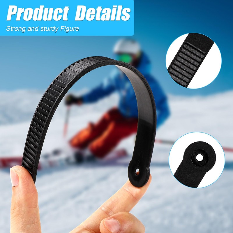 lasuroa 8 Pcs Snowboard Ankle Binding Straps, Snowboard Ladder Strap