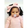 Reborn Real Life Baby Dolls Black Girl 24inch Soft Silicone