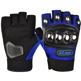 [ホワイトファング] グローブ ハーフフィンガー オートバイ スポーツ アウトドア 登山 メンズ レディース NT361(ブルー)