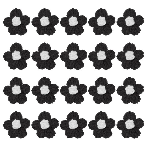 M METERXITY 50-Pack Flower Sew on Patches,1.6 Inch Handmade Beautiful