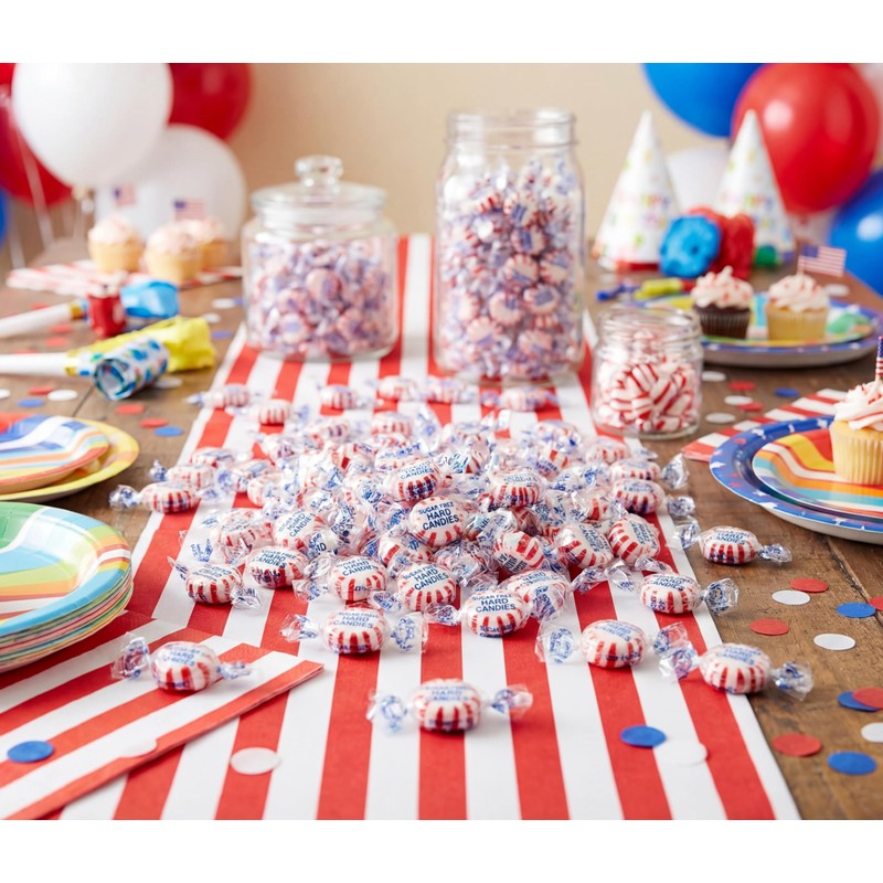 Sugar Free Peppermint Candy with Isomalt, 1 lb Individually Wrapped