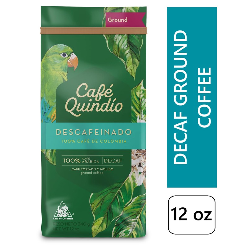 Cafe Quindio Decaf - Medium Roast 100% Colombian Excelso Ground