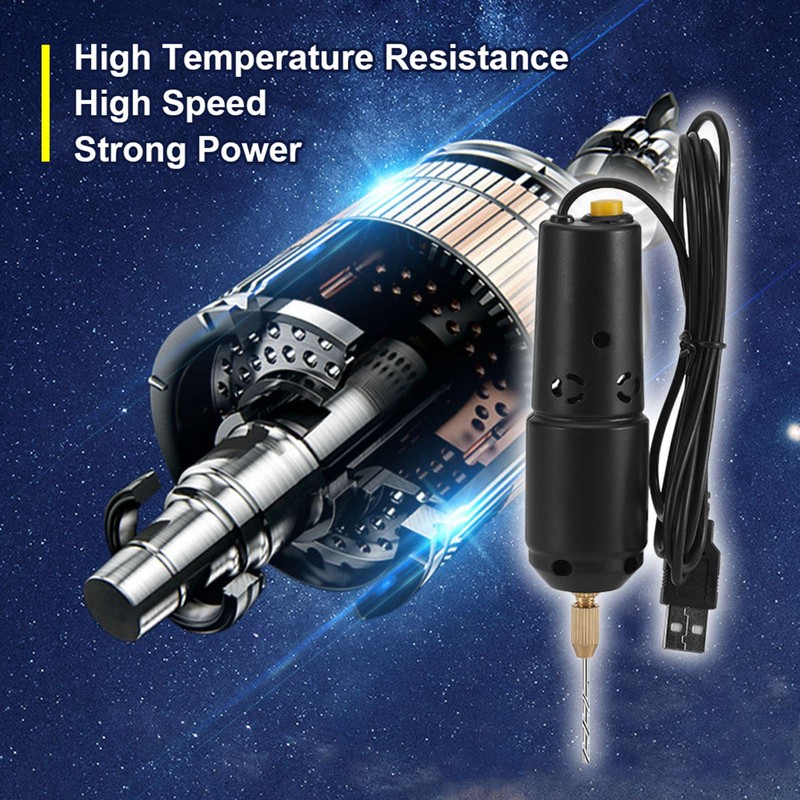 Drill Set Resin Electric Mini Drill with 10pcs Drills Bits