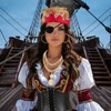 Pirate Costume Accessories Set for Women Pirate Head Scarf Eye