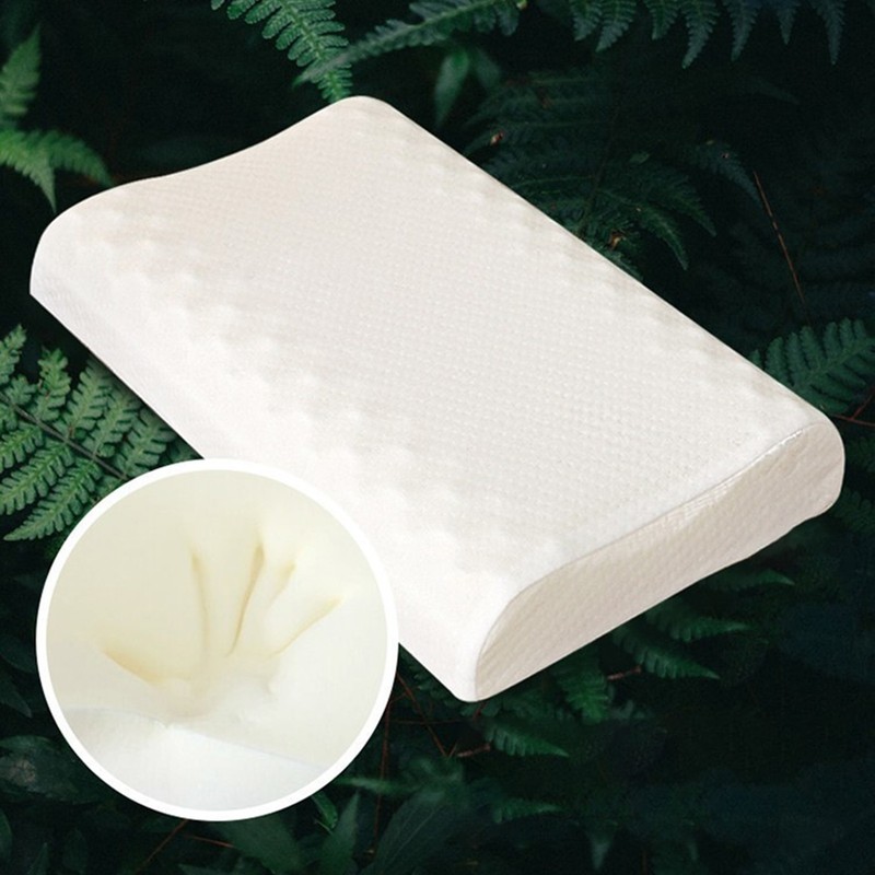 Adults Soft Latex Bed Pillow Cervical Support Pillow for Sleeping