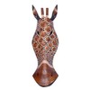 WoUnru Giraffe 50 cm Wooden Mask from Bali Wall Mask