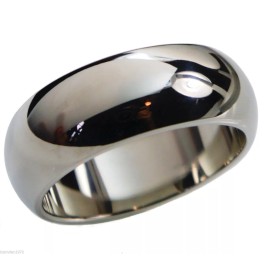 Unbranded Mens or Ladies 6mm Wedding Band Stainless Steel Ring Size 11 T83