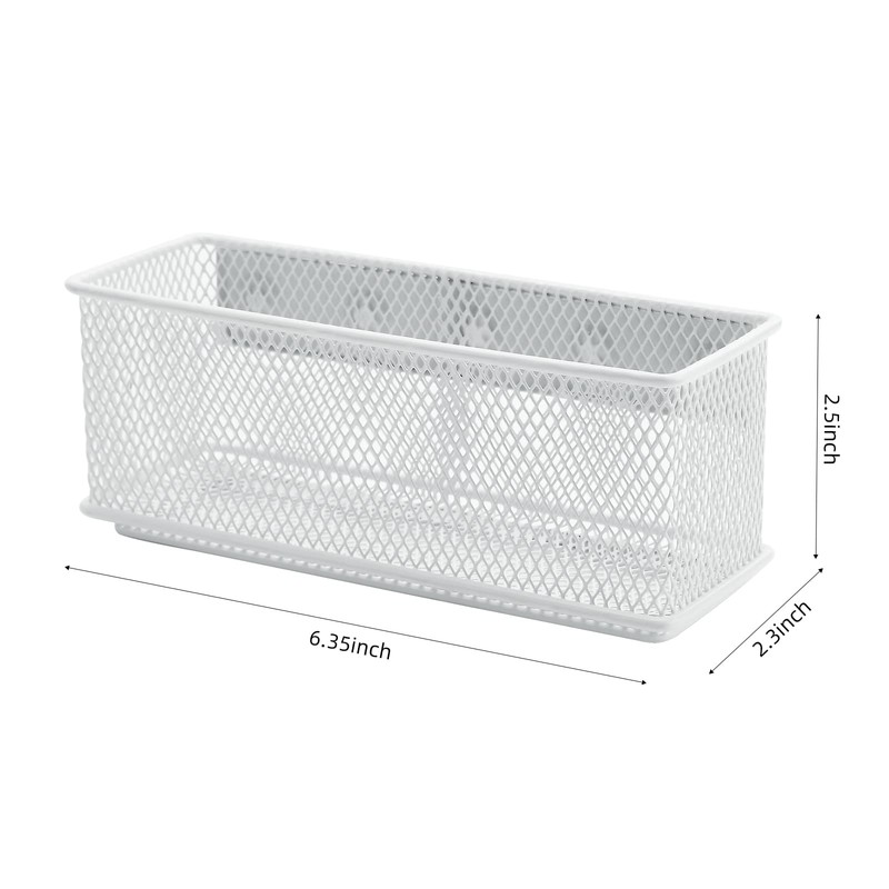 dedoot Magnetic Pencil Holder, White Mesh Pen Organizer Strong Magnetic