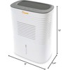 Crane Compact Dehumidifier for 300 Sq Ft Rooms, 0.5 Gallon
