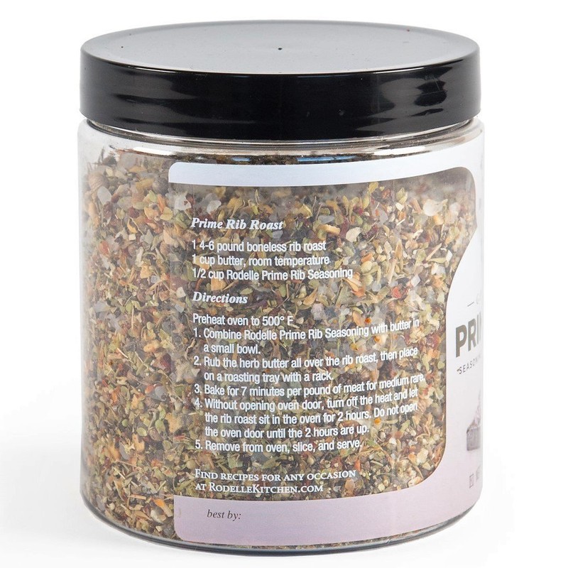 Rodelle Prime Rib Seasoning Gluten Free Made in USA, 15