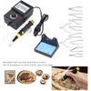 Woodburner Machine Adjustable Temperature Professional Burning Pyrography Set Art SuppliesEU
