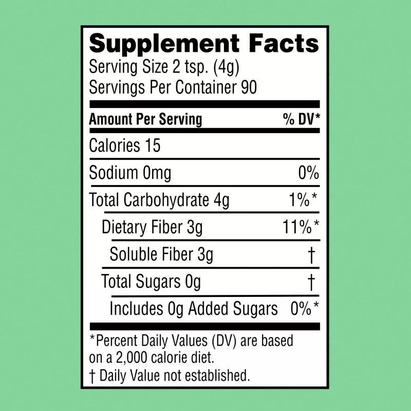 EQUATE New Equate Clear Soluble Fiber Powder, 12.3 oz Free