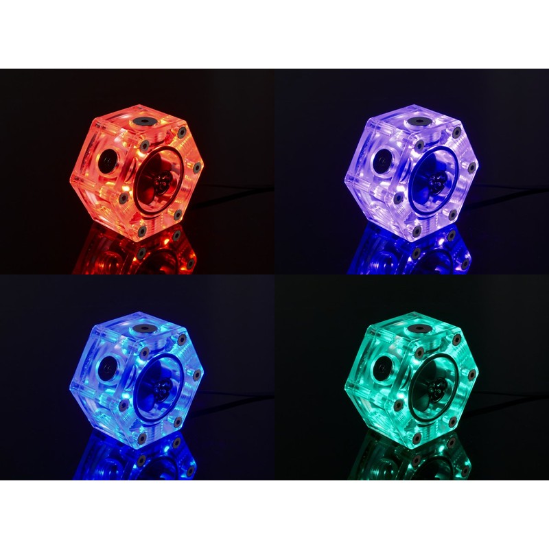 Bitspower G1/4" Hexagon Flow Indicator, RGB