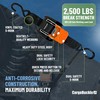 CargoBuckle G3 2-Inch Retractable Ratchet Tie-Down System - Heavy Duty