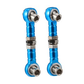 TOPPERFUN Rc Steering Linkage Turnbuckle Rod Adjustable Steering Tie Rod for Rc Car Truck Durable Lightweight 2Pcs