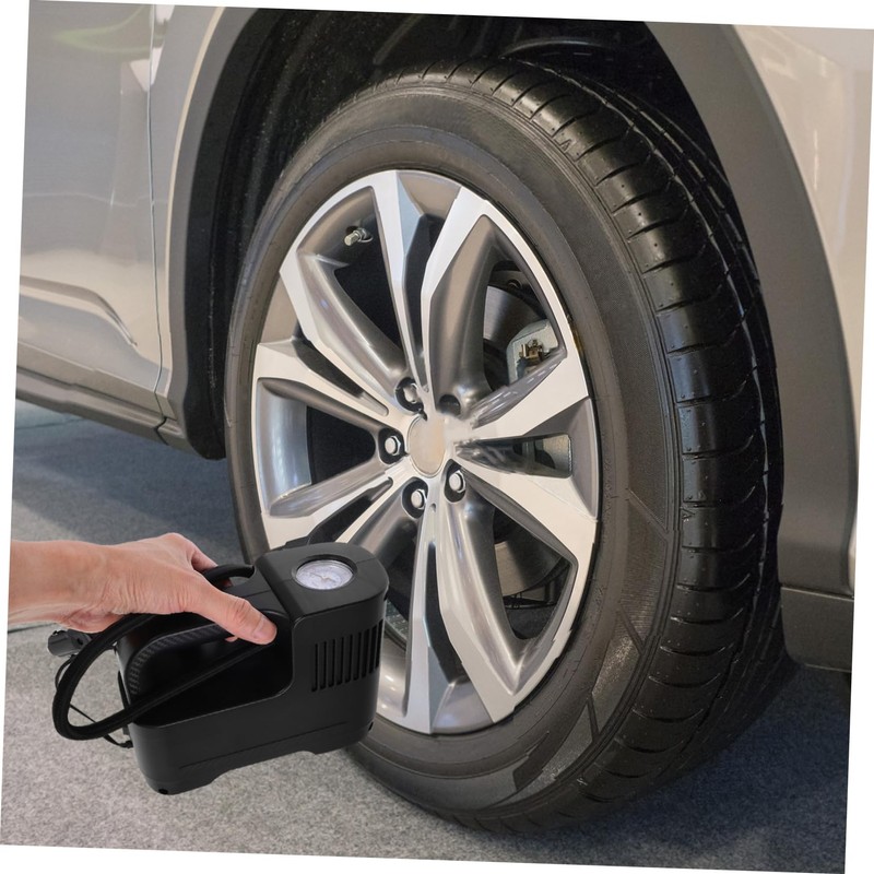 Alipis Portable Air Pump for Tires Lightweight Digital Inflator for