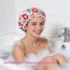 Aquior Gorro Ducha Grande Reutilizable Impermeable Mujer Todo Tipo Cabello