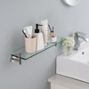 KES Glass Shelf for Bathroom, Floating Glass for Wall Shelves