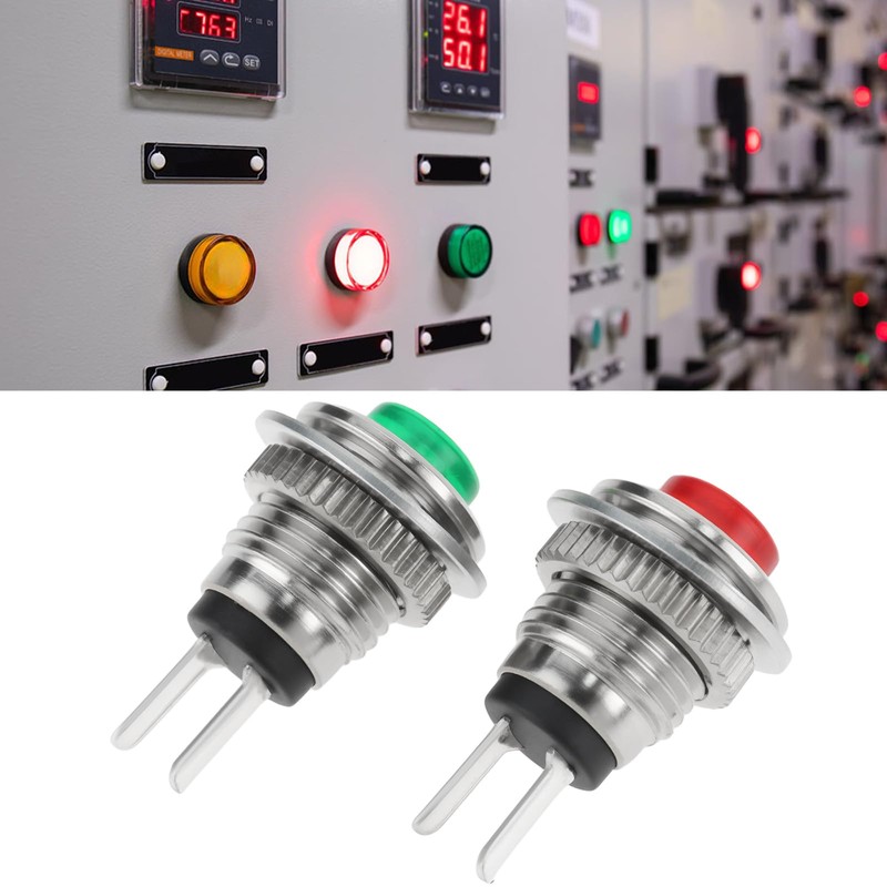 LT Easiyl 10pcs Push Button Switch 8mm DS-101 2Pin 125V