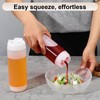 4 Pcs Refillable Squeeze Bottles 20 oz Large Condiment Squeeze