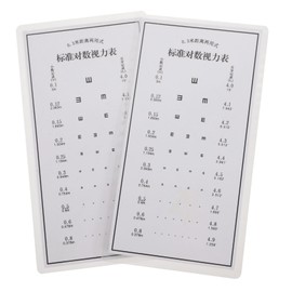 Alipis Standard Eye Test 2pcs Wall Eye Exam Charts Portable for Boys and Girls Adults