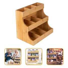 Tea organiser for tea bags, vertical tea bag organiser: tea bag holder for coffee shop, storage, sugar bags, creamer organiser for tea bag holder