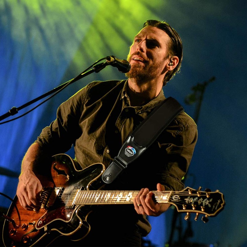 LEKATO Guitar Strap, Strap, Base Strap, Cotton, Air Cushion, 3.7