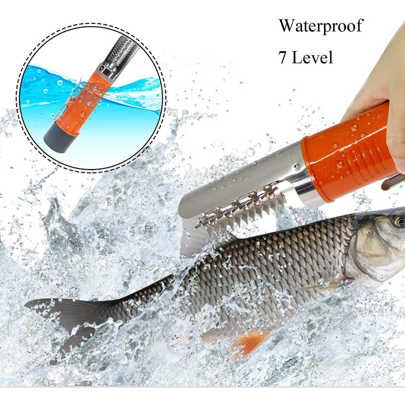 Powerful Electric Fish Scraper Cordless Fish Scaler Cleaner Automatic Fish