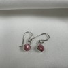 Sterling Silver & Pink Mother of Pearl Round Dangle Drop