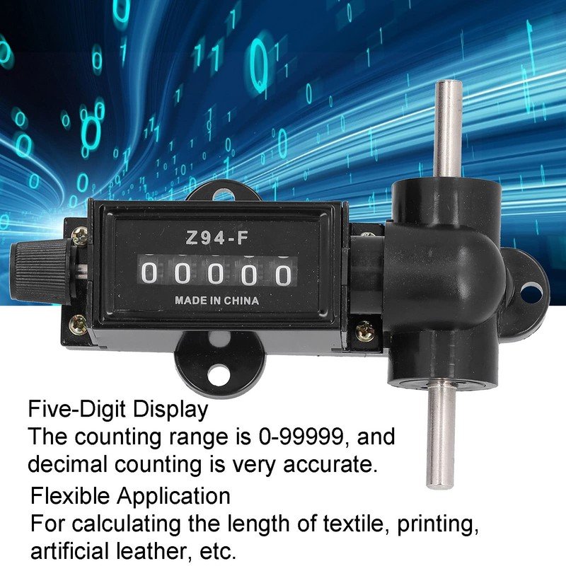 Mechanical Length Meter, Z94-F 5 Digit Digit Roller Type Meter