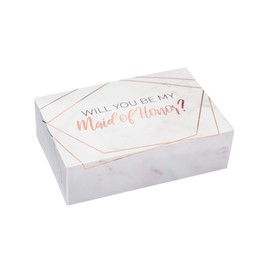 Maid of Honor Proposal Box | 1 pack | Maid of Honor Box | Maid of Honor Proposal Gift | Modern Marble Design