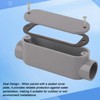 CKVIHAV 4Pack 3/4 Inch Rigid PVC Conduit Body Type C,