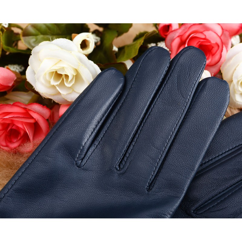 NappaNovum Women's Italian Leather Gloves Lambskin Winter Comfort Gloves (Touchscreen