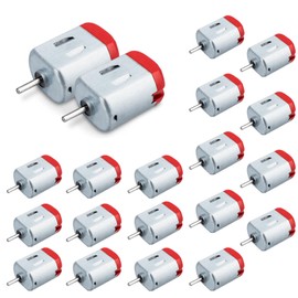 GERUI Pack of 20 Mini Motor DC 1.5V-6V Micro130 Electric Motor 23000RPM Strong Magnetic Motor for Toy Car Robot DIY Fan Science Project STEM