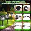 Tuanse 20 Pcs Solar Outdoor Garden Pathway LED Lights Bulk