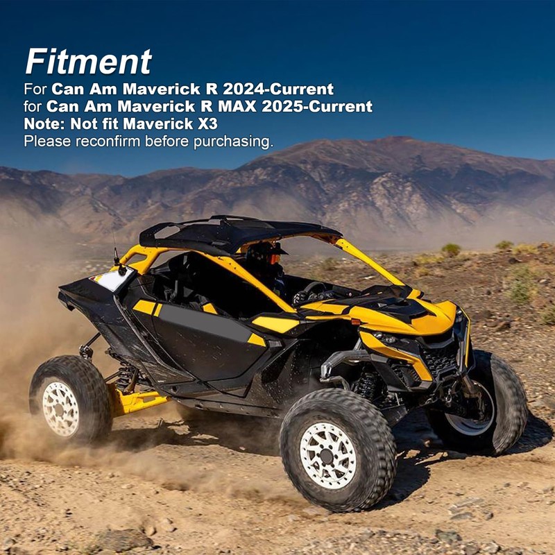 ROMELACK 2PCS Grab Handles Aluminum Compatible with Can Am Maverick