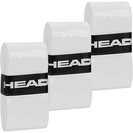Head Super Comp - Cinta de Agarre para Raqueta de Tenis, Paquete de 3, Color Blanco