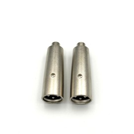 Qczhiwen XLR Male to RCA Female Adapter,Female RCA to XLR Male Plug Cable Adapter, XLR to RCA Converter Audio Connector for Microphone - 2 Pack