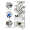 ZEXVIDA Bookshelf with Drawer,8 Tier Tree Bookcase Retro Floor Standing